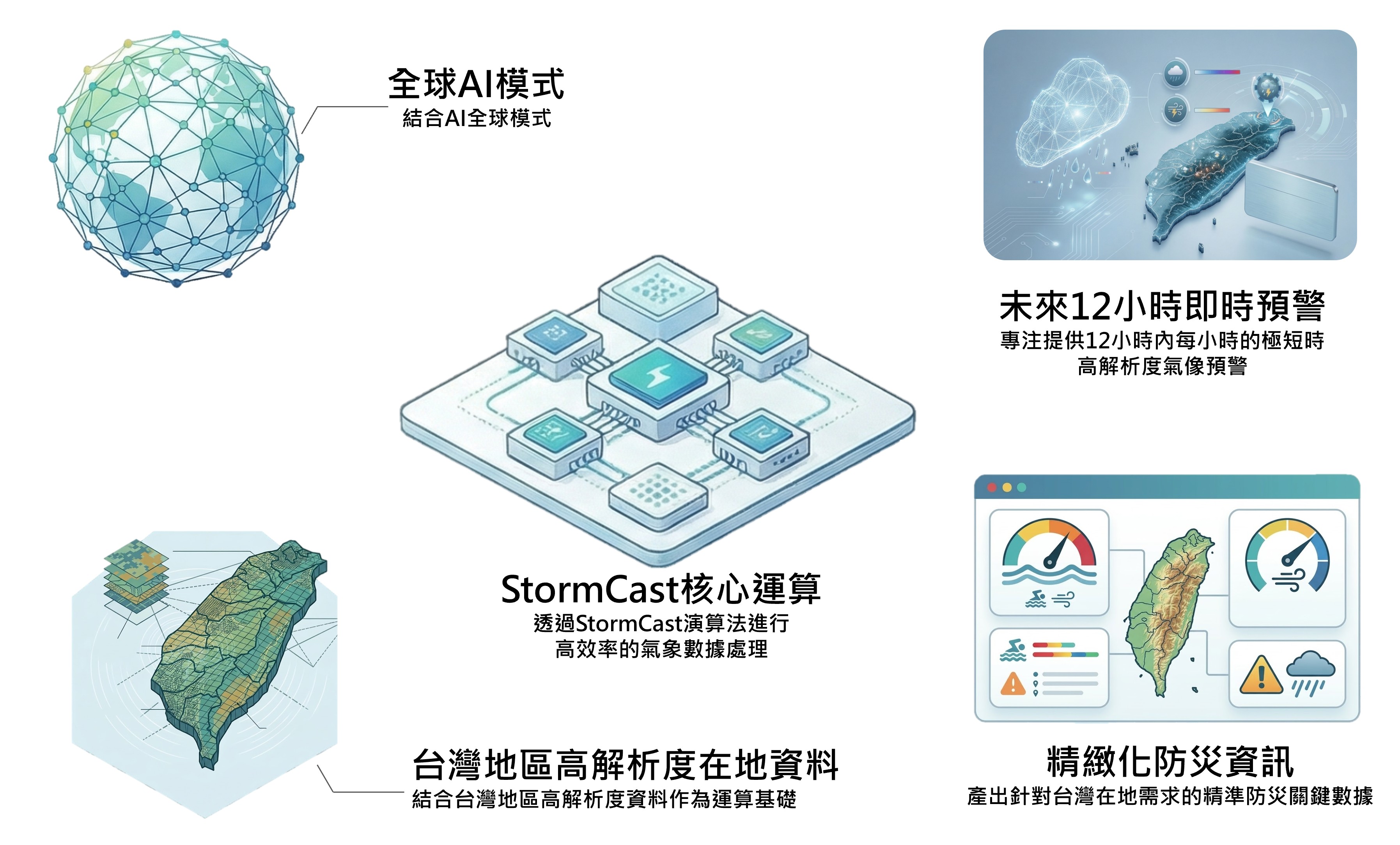 AI區域模式StormCast作業化測試